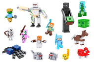 Minecraft Figuren mit Enderman, Wolf, Spinne, Ocelot uvm. 16 Stk. im Set kaufen