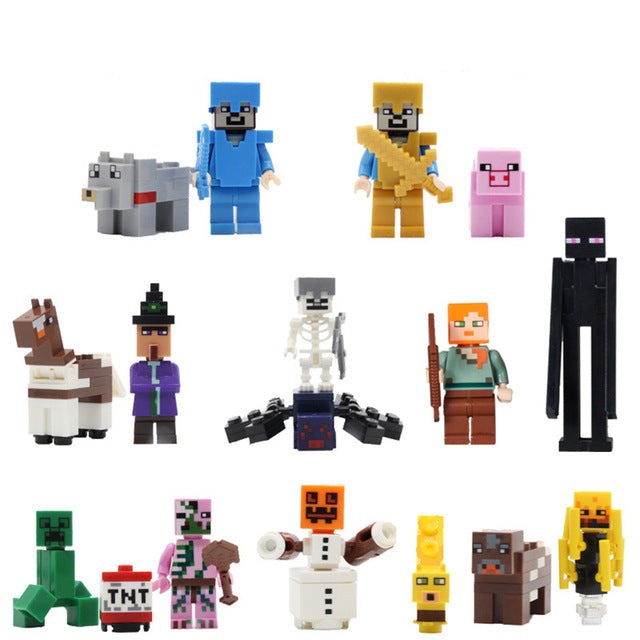 15 Stk. Minecraft Mini Baustein Figuren kaufen