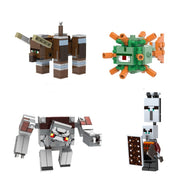 4 Stk. Minecraft Baustein Figuren Ravager Redstone Golem kaufen
