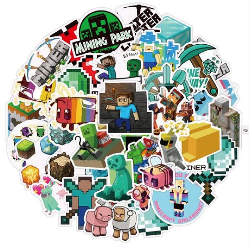 100 Stk. Minecraft Aufkleber / Sticker - viele Motive kaufen