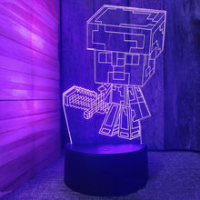 Lade das Bild in den Galerie-Viewer, 3D Nachtlicht mit Minecraft Motiv kaufen
