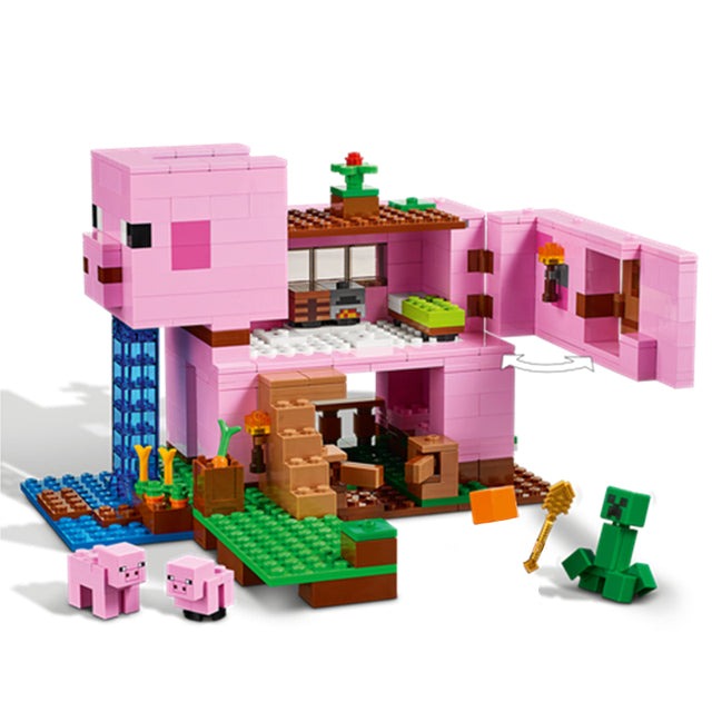 MyWorld Minecraft Das Schweinehaus Klemm-Baustein Set kaufen