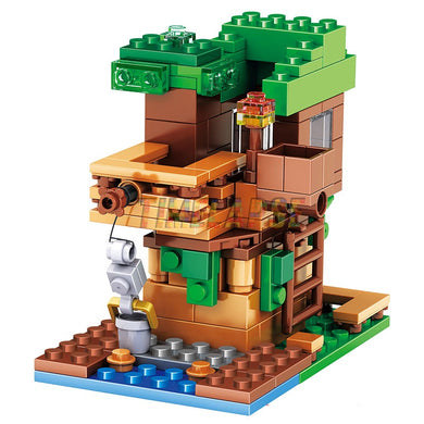 Minecraft Kleines Baumhaus mit 4 Mini Figuren (163 Bausteine) kaufen