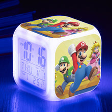 Lade das Bild in den Galerie-Viewer, Super Mario, Yoshi, Luigi, Wario etc. Wecker Digital Uhr Wecker mit Alarm kaufen
