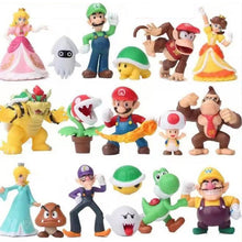 Lade das Bild in den Galerie-Viewer, Super Mario Figuren Sets (verschiedene Sets mit Bowser, Koopa, Yoshi, Mario Maker, Luigi, Mushroom, Peach, Wario) kaufen
