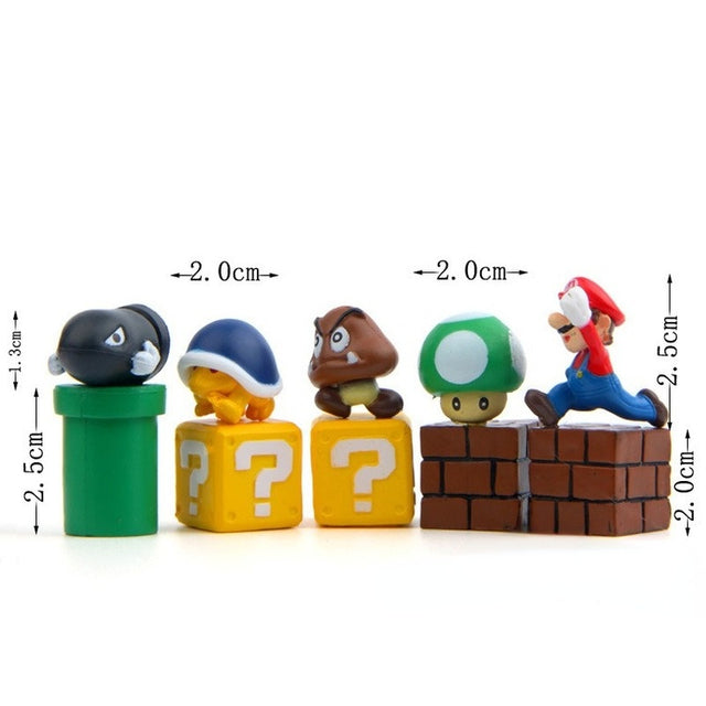 10er Set Super Mario Figuren (ca. 3.5 bis 5cm) kaufen