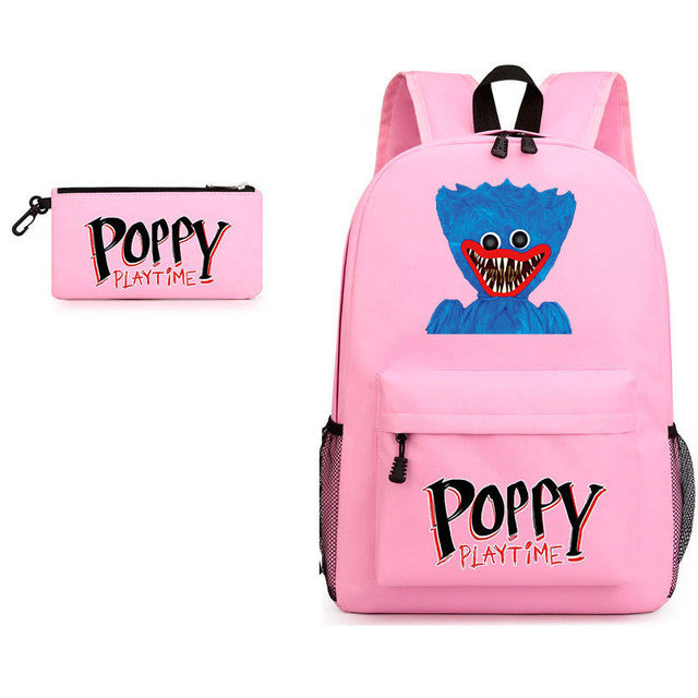 Huggy Wuggy Rucksack, Tasche und Federmappe mit Poppy Playtime Motiven kaufen
