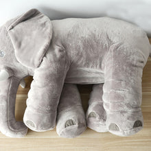 Lade das Bild in den Galerie-Viewer, XXL Elefant Kuscheltier I 60cm Plüschtier Groß Grau Geschenk für Baby Kinder Kissen kaufen
