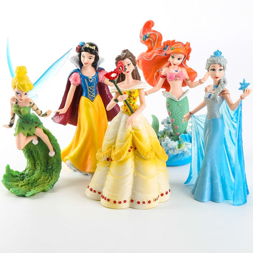 Prinzessinnen Set - Frozen Elsa Mermaid Snow White Flower Fairy (5 Figuren) kaufen