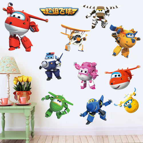 Super Wings Wand Aufkleber kaufen