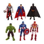 6 Stk. Superhelden Action Figuren Set (Thor, Superman, Batman, Hulk etc.) kaufen