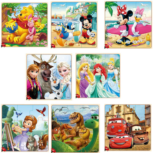 Holz Puzzle mit Mickey, Frozen, Cars etc. Motiven kaufen