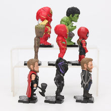 Lade das Bild in den Galerie-Viewer, Avengers Endgame Action Figuren Set mit 8 Figuren: Thanos Ironman Spiderman Hulkbuster Black Panther Groot (8-10cm) kaufen
