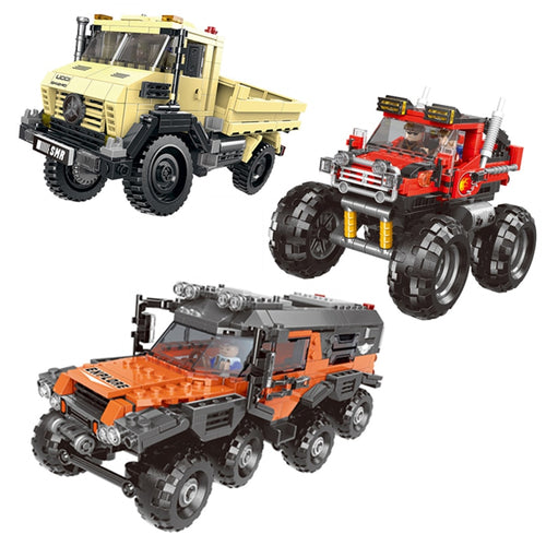 Unimog u. a. LKW - Truck Baustein Sets (3 Motive, 500+ Teile) kaufen
