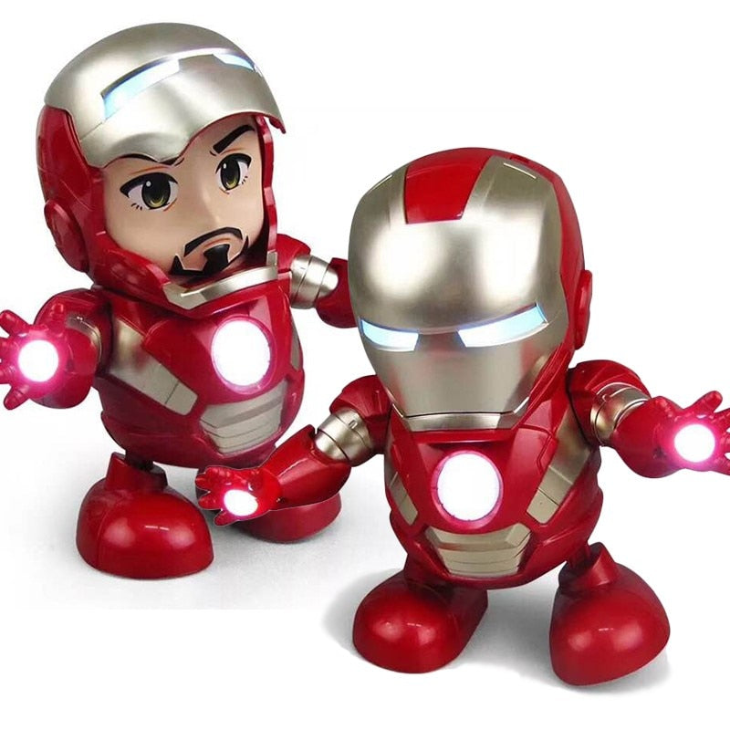 Tanzender Iron Man aus Avengers Figur mit Led Licht und Musik kaufen