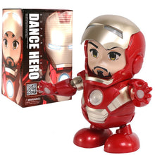 Lade das Bild in den Galerie-Viewer, Tanzender Iron Man aus Avengers Figur mit Led Licht und Musik kaufen
